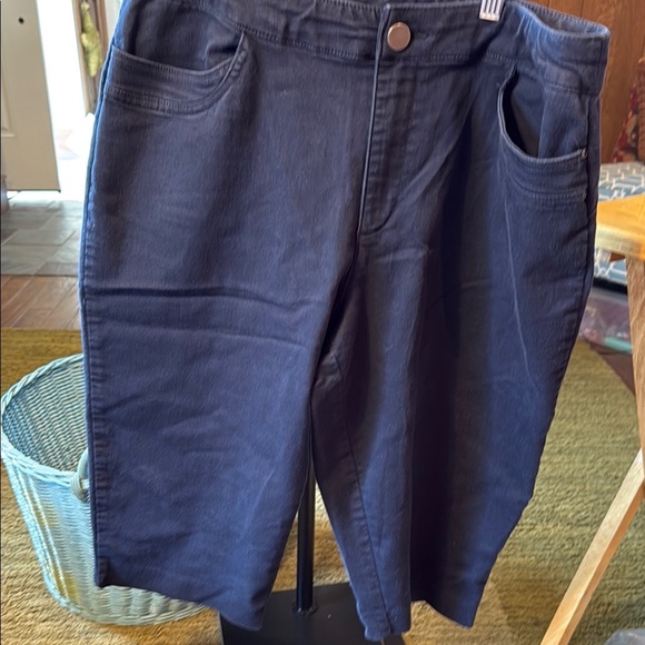 CJ Banks navy blue capris - Picture 1 of 6